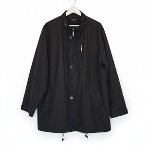 BUGATTI Men Black Lightweight Tech Jacket Sz 52 IT Orange Trim Utility Gorpcore